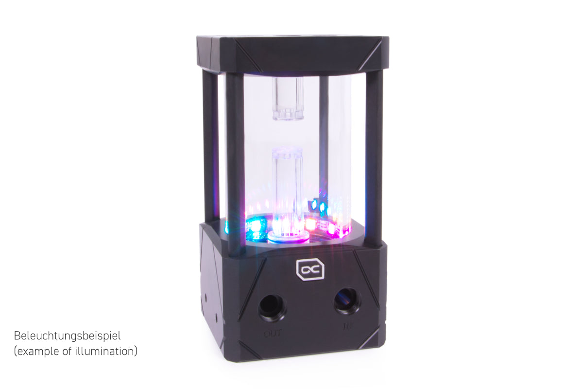 Alphacool Eisbecher Aurora D5 Acetal/Glas - 150mm incl. Alphacool VPP Apex D5 - Pump and reservoir combo Ordinary Cooling Gear