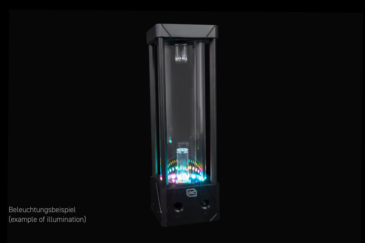 Alphacool Eisbecher Aurora D5 Acetal/Glas - 250mm incl. Alphacool VPP Apex D5 - Pump and reservoir combo Ordinary Cooling Gear