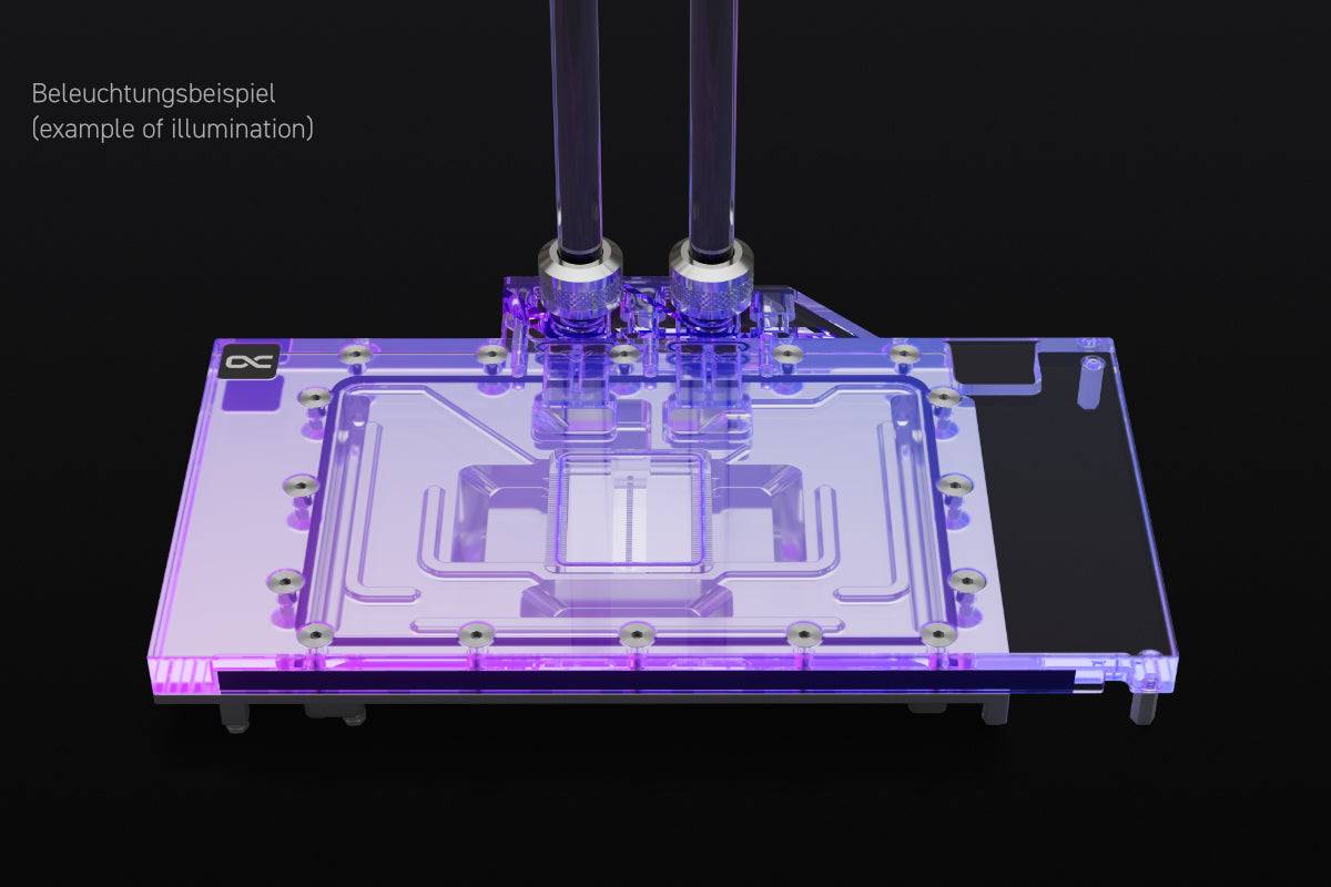 Alphacool Eisblock Aurora Acryl RTX 4080 Zotac AMP Trinity with Backplate GPU Water Block Ordinary Cooling Gear