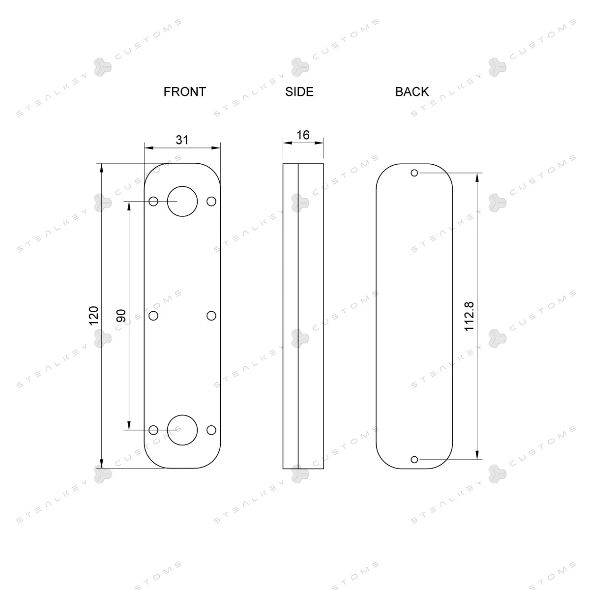 Stealkley CubeTube 120mm - Acryl