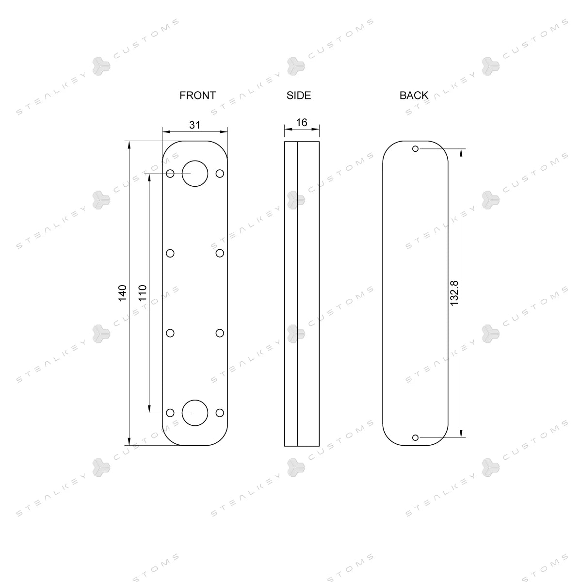Stealkley CubeTube 140mm - Acryl