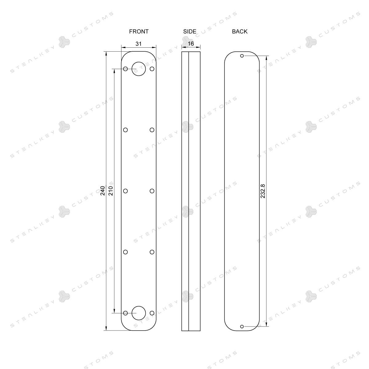 Stealkley CubeTube 240mm - Acryl