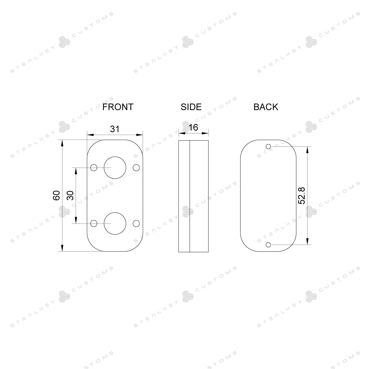 Stealkley CubeTube 60mm - Acryl