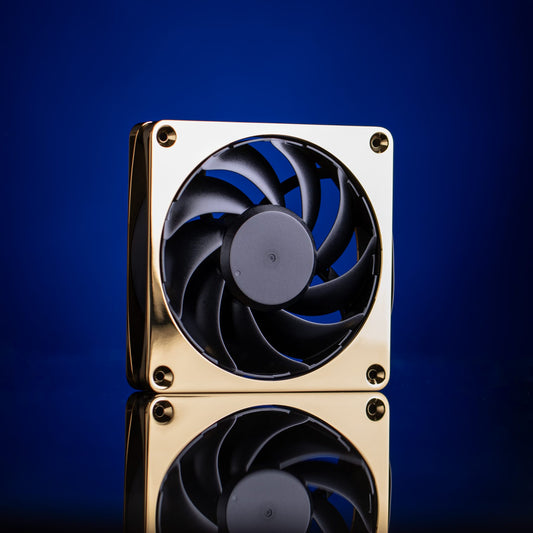 Alphacool Apex Stealth 120mm Power Metal Fan - Gold - Ordinary Cooling Gear