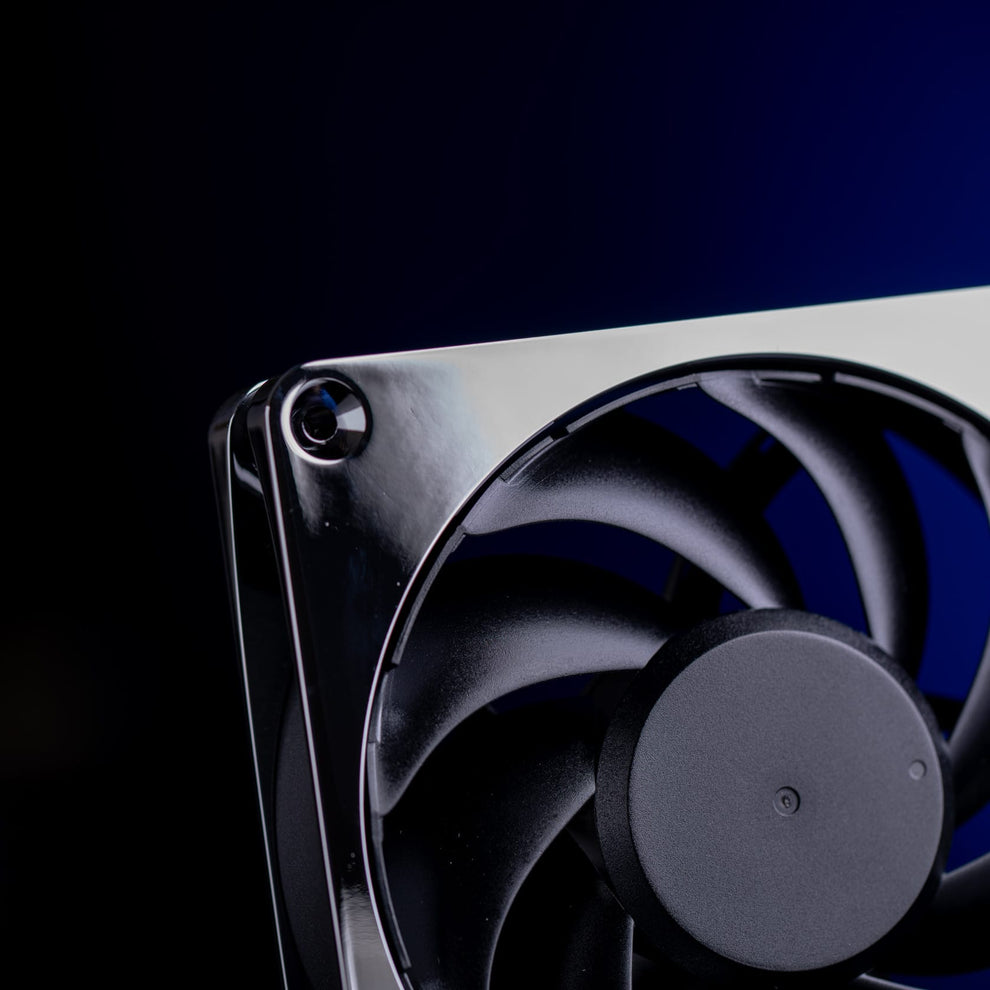 Alphacool Apex Stealth 120mm Power Metal Fan Chrome Ordinary Cooling Gear