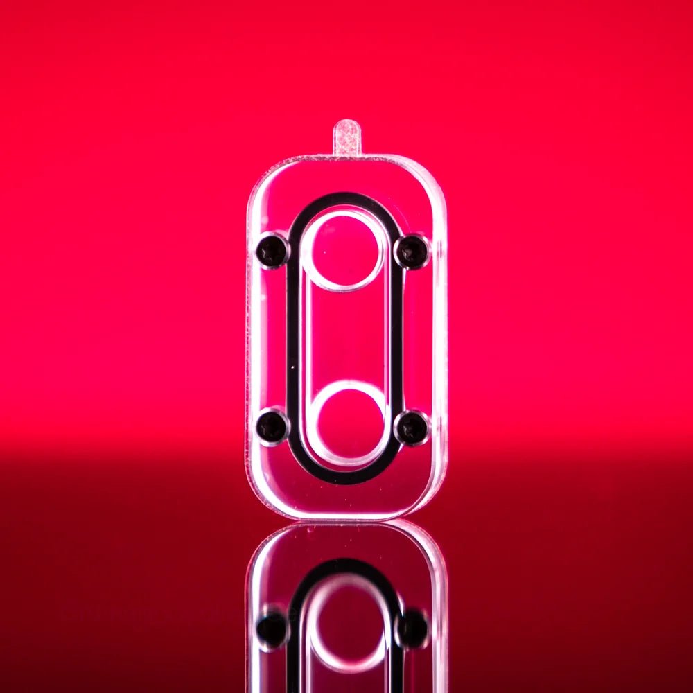 Stealkey CubeTube Diagonal Port 60mm - Acrylic - Ordinary Cooling Gear Australia