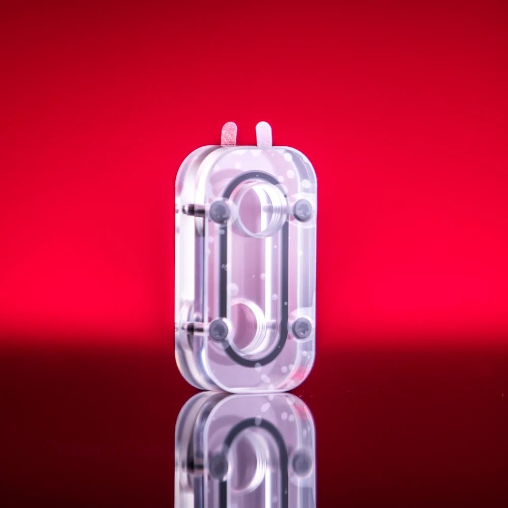 Stealkey CubeTube Diagonal Port 60mm - Acrylic - Ordinary Cooling Gear Australia