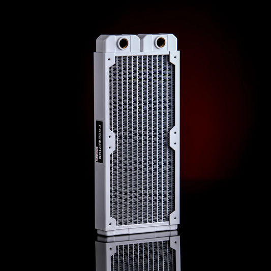 Freezemod SP240 - 240mm Copper Water Cooling Radiator - White Ordinary Cooling Gear