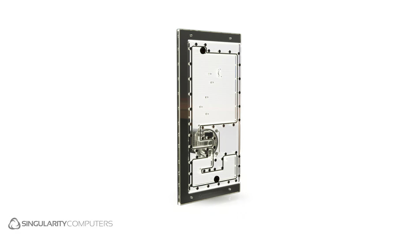 Singularity Computers Lian Li O11D EVO RGB Front D5 Reservoir Distribution Plate - Ordinary Cooling Gear
