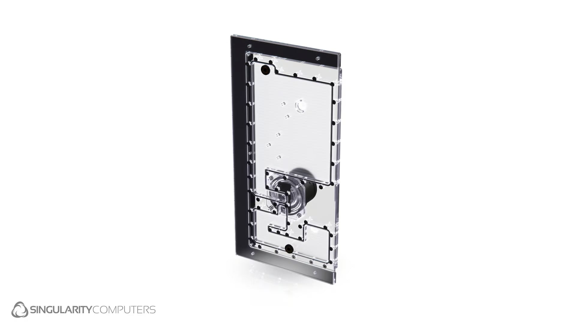 Singularity Computers Lian Li O11D EVO RGB Front D5 Reservoir Distribution Plate - Ordinary Cooling Gear