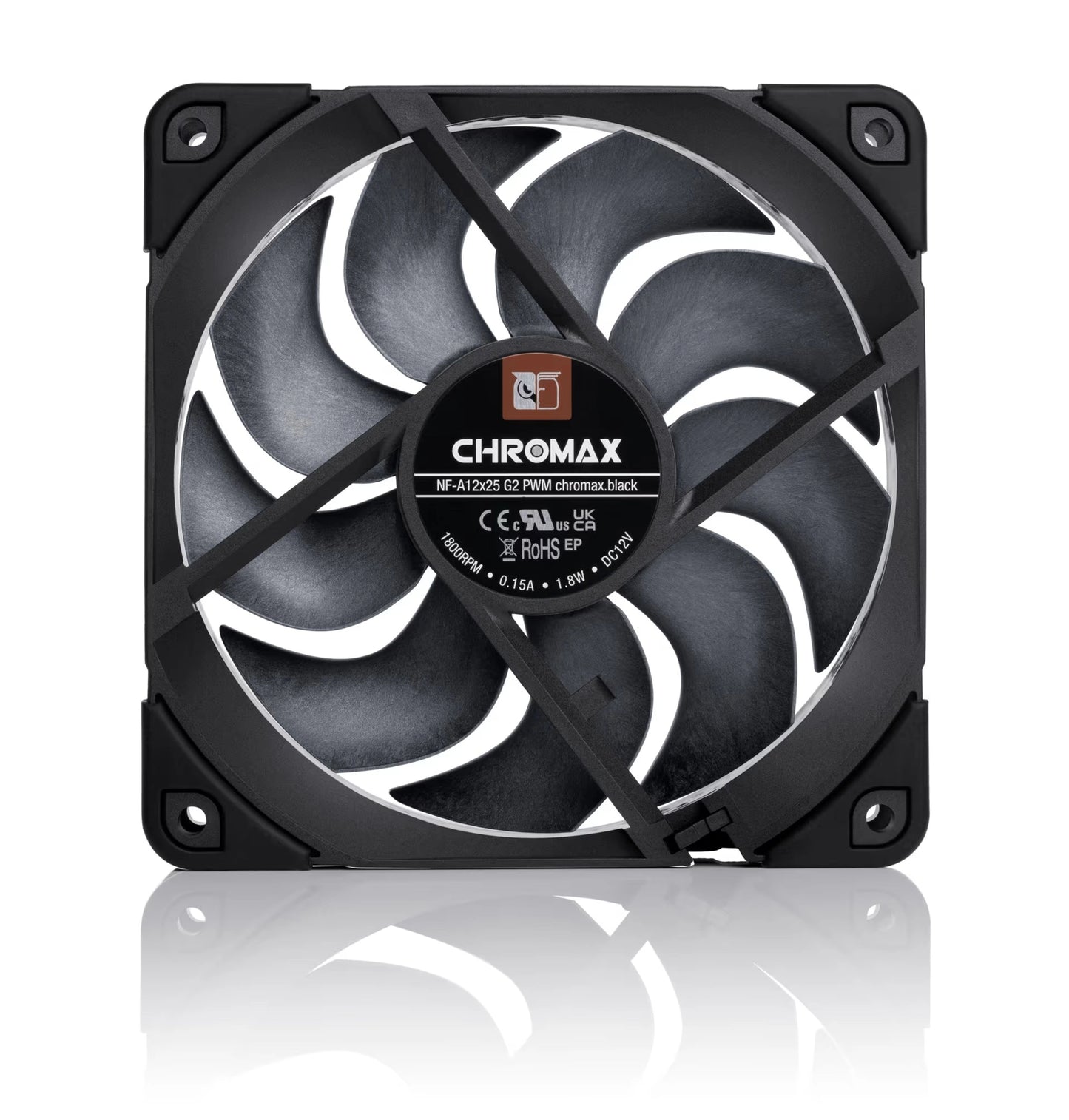 Noctua NF-A12X25 G2 PWM 120mm Fan chromax.black