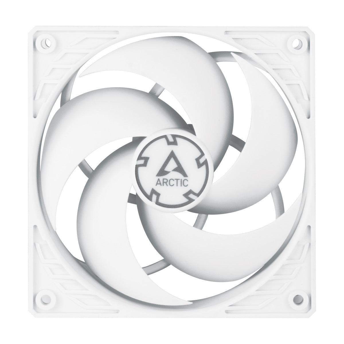 Arctic Cooling P12 PWM PST 120mm Pressure-Optimised Fan - White Ordinary Cooling Gear
