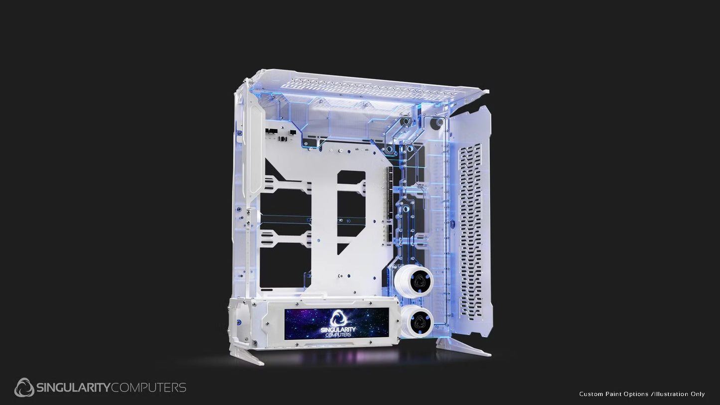 Singularity Computers Spectre Enterprise White Edition Water Cooling Case