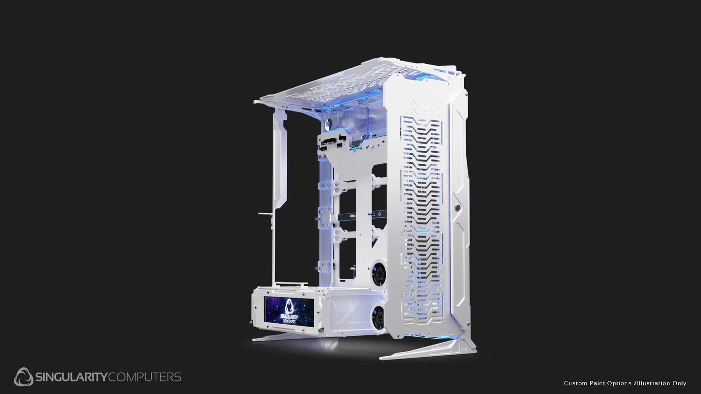 Singularity Computers Spectre Enterprise White Edition Water Cooling Case