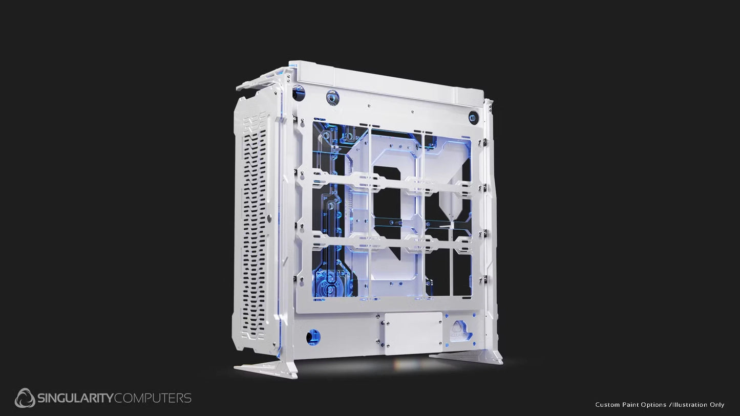 Singularity Computers Spectre Enterprise White Edition Water Cooling Case