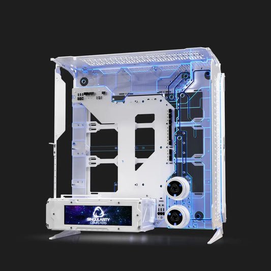 Singularity Computers Spectre Enterprise White Edition Water Cooling Case