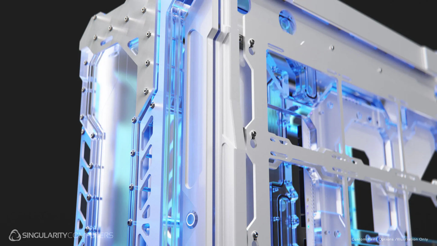 Singularity Computers Spectre Enterprise White Edition Water Cooling Case
