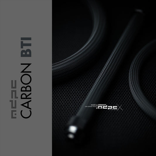 MDPC-X Carbon BTI Titanium Cable Sleeving - Big - 1 metre